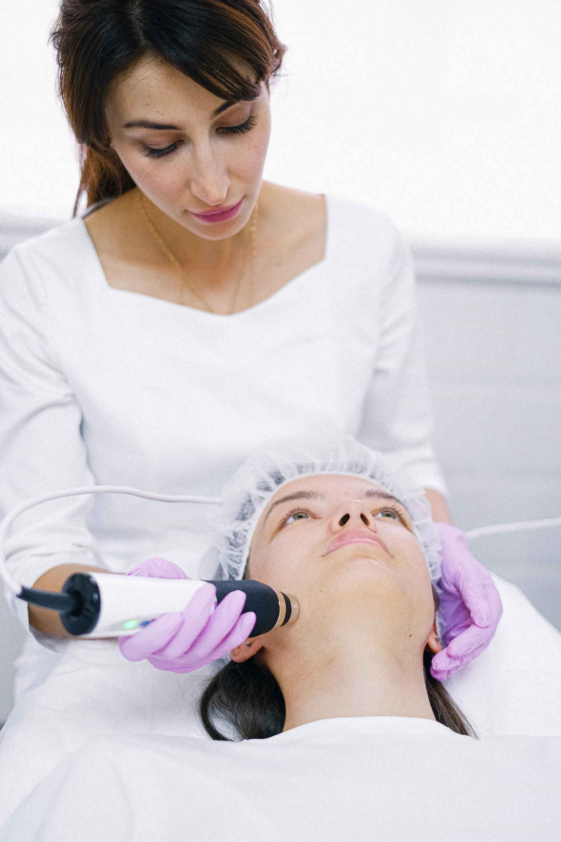 Imagem demonstrativa de procedimento facial